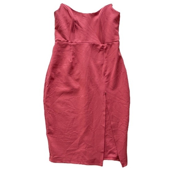 Superdown Zarah Strapless High Slit Dress Sexy Romantic Date Night Sz Medium - Picture 3 of 10